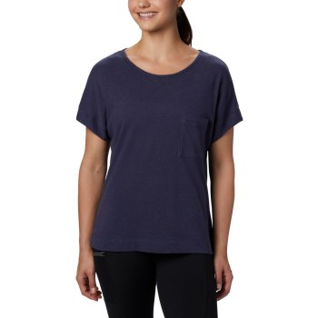 Columbia Summer Chill Short Sleeve, Camiseta Azul Marino Para Mujer | 613745-YXO